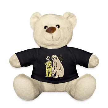 Aventure de paresseux du zodiaque Lion avec Leo - Nounours - noir - Devant