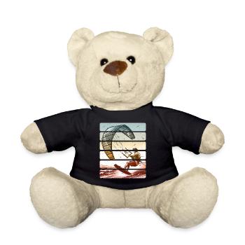 Kitesurfen Kitesurfer Kiteboard - Teddy - Schwarz - Vorne