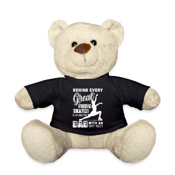 Figure Skating Great Figure Skater Dad - Teddy Bear - black - Front