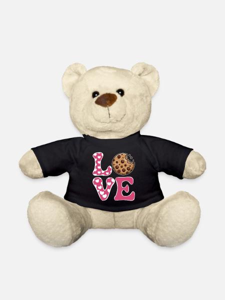 Cookies Spruch Schoko Kekse Lustig Cookie Geschenk - Teddy - Schwarz