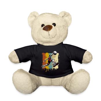 Basketball Basketballer - Teddy - Schwarz - Vorne