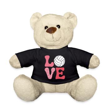 volley-ball dire drôle de cadeau de volley-ball - Nounours - noir - Devant