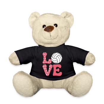volley-ball dire drôle de cadeau de volley-ball - Nounours - noir - Devant