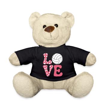 volley-ball dire drôle de cadeau de volley-ball - Nounours - noir - Devant