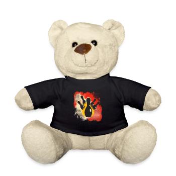 Bowling Farbkleckse - Teddy - Schwarz - Vorne