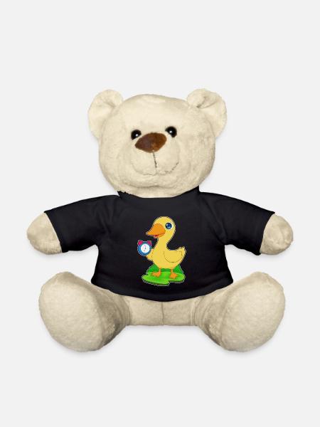 Ente Wecker - Teddy - Schwarz