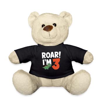 Dinosaur Party Decorations - Teddy - Schwarz - Vorne