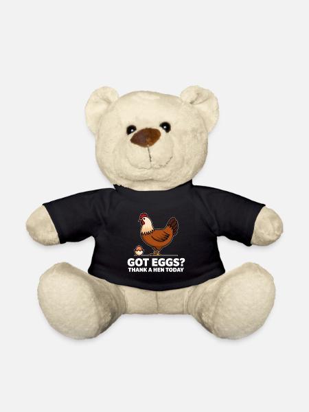 Chicken Chickens - Teddy Bear - black