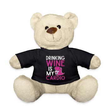 Wine Tasting Funny Wine Lover - Teddy - Schwarz - Vorne
