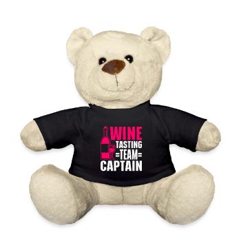 Wine Tasting Funny Wine Lover - Teddy - Schwarz - Vorne