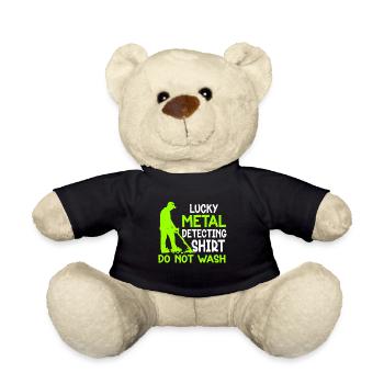 Metal Detector Shirt for Men Lucky Metal Detecting - Teddy - Schwarz - Vorne