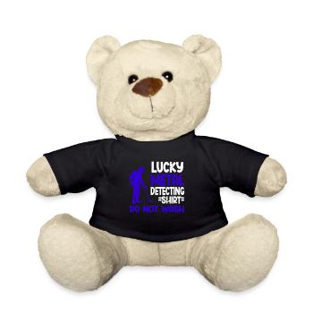 Metal Detector Shirt for Men Lucky Metal Detecting - Teddy - Schwarz - Vorne