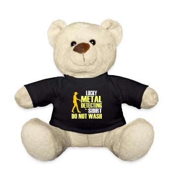 Metal Detector Shirt for Men Lucky Metal Detecting - Teddy - Schwarz - Vorne
