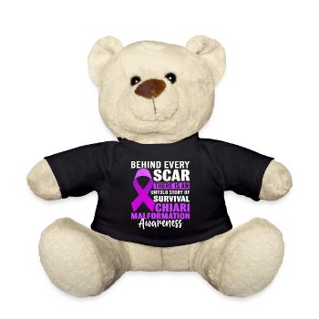 Behind Every Scar Purple Chiari Malformation - Teddy Bear - black - Front