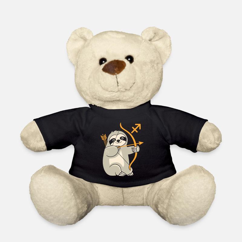 Schütze Sternzeichen Faultier Motiv Lustig - Teddy - Schwarz