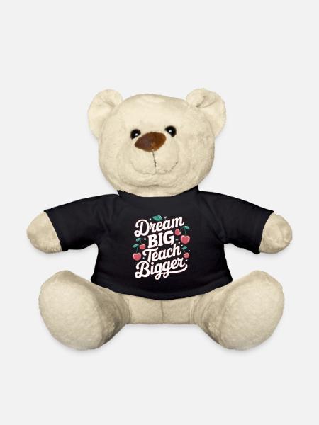 Träume Groß, Lehre Größer Lehrer Inspiration - Teddy - Schwarz