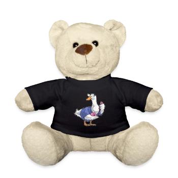 Ente Sekretärin Telefon Büro - Teddy - Schwarz - Vorne
