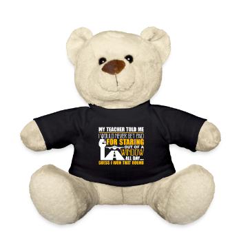 Air Traffic Controller I am A Air Traffic Control - Teddy Bear - black - Front