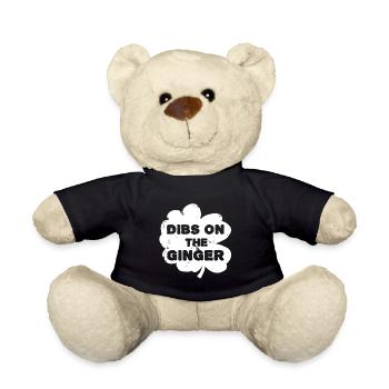 Vintage Dibs sur le Ginger Drôle de trèfle irlandais - Nounours - noir - Devant