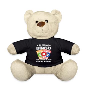 Joueur de bingo Dicton amusant sur les jurons - Nounours - noir - Devant