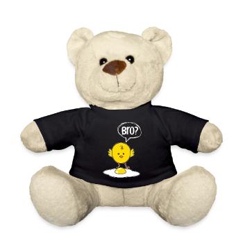 Bro? Küken und Eier Lustiges Küken Geschenk - Teddy - Schwarz - Vorne