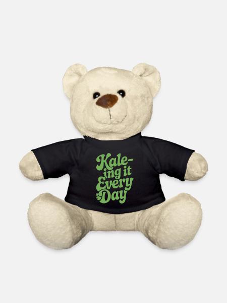 Vegan Vegetarier Kale-ing It Jeden Tag - Teddy - Schwarz