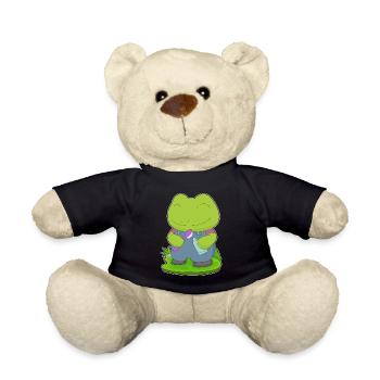 Frog Toothbrush - Teddy Bear - black - Front