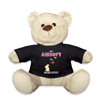 Airsoft Ostern Airsoftspielerin Oster Outfit - Teddy - Schwarz - Vorne