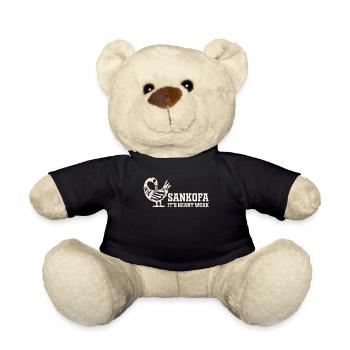 Sankofa Symbol Adinkra Ghana Black - Teddy Bear - black - Front