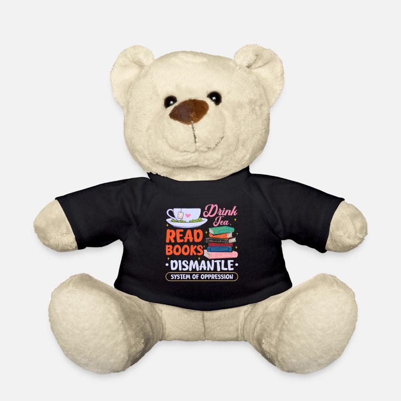 drink tea read books dismantle system Design - Teddy - Schwarz