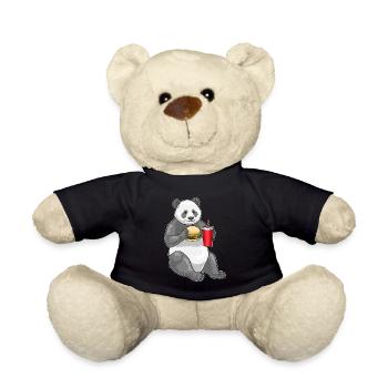 Panda Cheeseburger - Nounours - noir - Devant