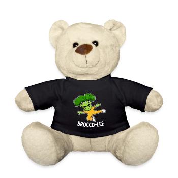 Karate Broccoli Martial Arts Martial Arts Fighter - Teddy Bear - black - Front