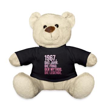 1967 Jahr Frau Mythos Legende Geburtstag - Teddy - Schwarz - Vorne