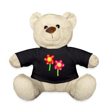 Flowers Flower Spring - Teddy Bear - black - Front