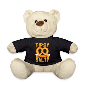Éméché Bretzel salé Allemand Salé Humoristique - Nounours - noir - Devant