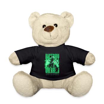 Motorcycle Norse Viking Victory Or Valhalla - Teddy Bear - black - Front