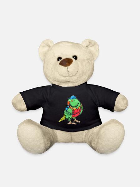 Papagei Schiedsrichter Pfeife - Teddy - Schwarz