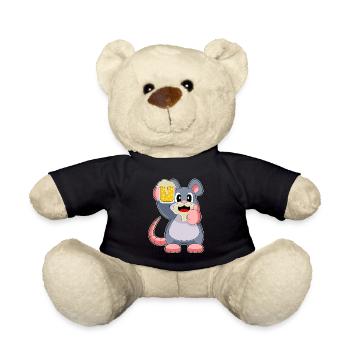 Maus Bier - Teddy - Schwarz - Vorne