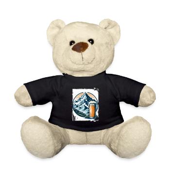 Berg und Bier Naturmotiv - Teddy - Schwarz - Vorne