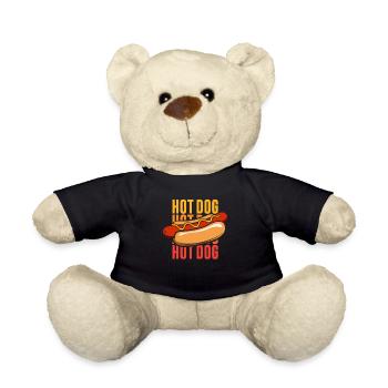 Amateurs de hot-dogs pour tous les amateurs de saucisses - Nounours - noir - Devant