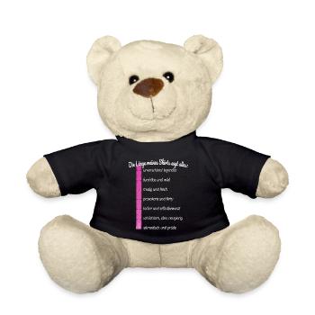 Party Länge Meines Shirts Sagt Alles Feiern JGA - Teddy - Schwarz - Vorne