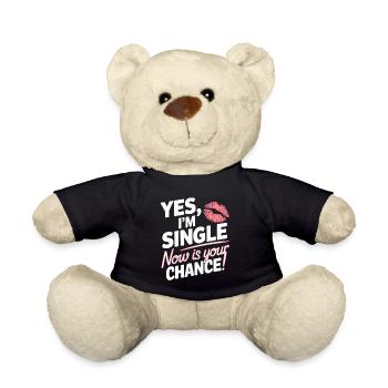 , je suis célibataire maintenant c’est votre chance de sortir avec des célibataires - Nounours - noir - Devant