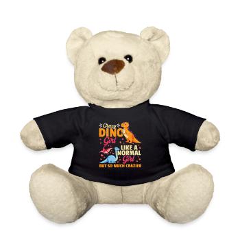Crazy Dino girl like a normal girl but so much - Teddy - Schwarz - Vorne