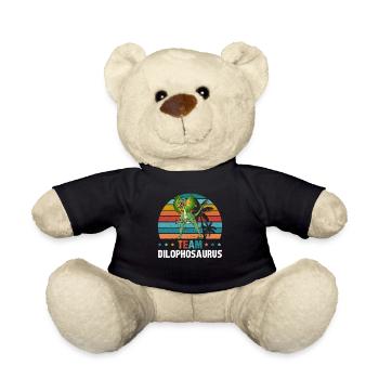 Dinosaure drôle Dino Lover - Équipe Dilophosaurus - Nounours - noir - Devant