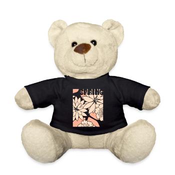 Blumen - Frühling - Blüten - Teddy - Schwarz - Vorne