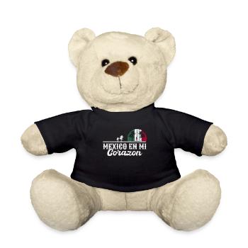 Racines mexicaines - En Mi Corazon Mexique - Nounours - noir - Devant