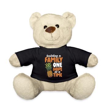 Infertility awareness IVF fertilization - Teddy Bear - black - Front