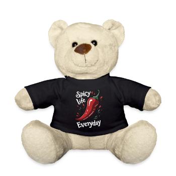 Spicy Life – Chili Vibes for Every Day - Teddy Bear - black - Front