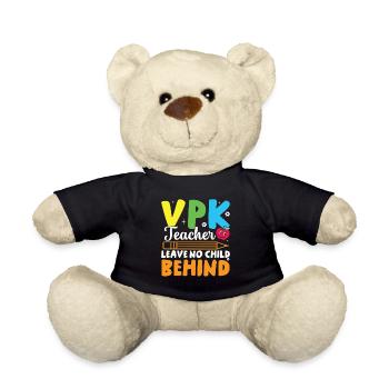 VPK teachers leave no child behind - Teddy Bear - black - Front