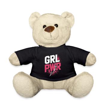 Femmes Pouvoir GRL PWR Fille Patriarcat Féminisme - Nounours - noir - Devant